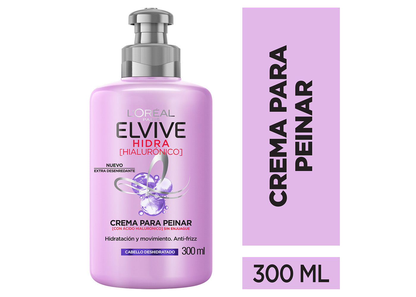 L'Oréal Paris Crema para peinar Hidra Hialurónico Elvive 300 ml